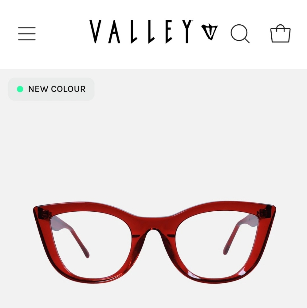 Valley Eyewear Cat-Eye Glasses In Red LUDWIG